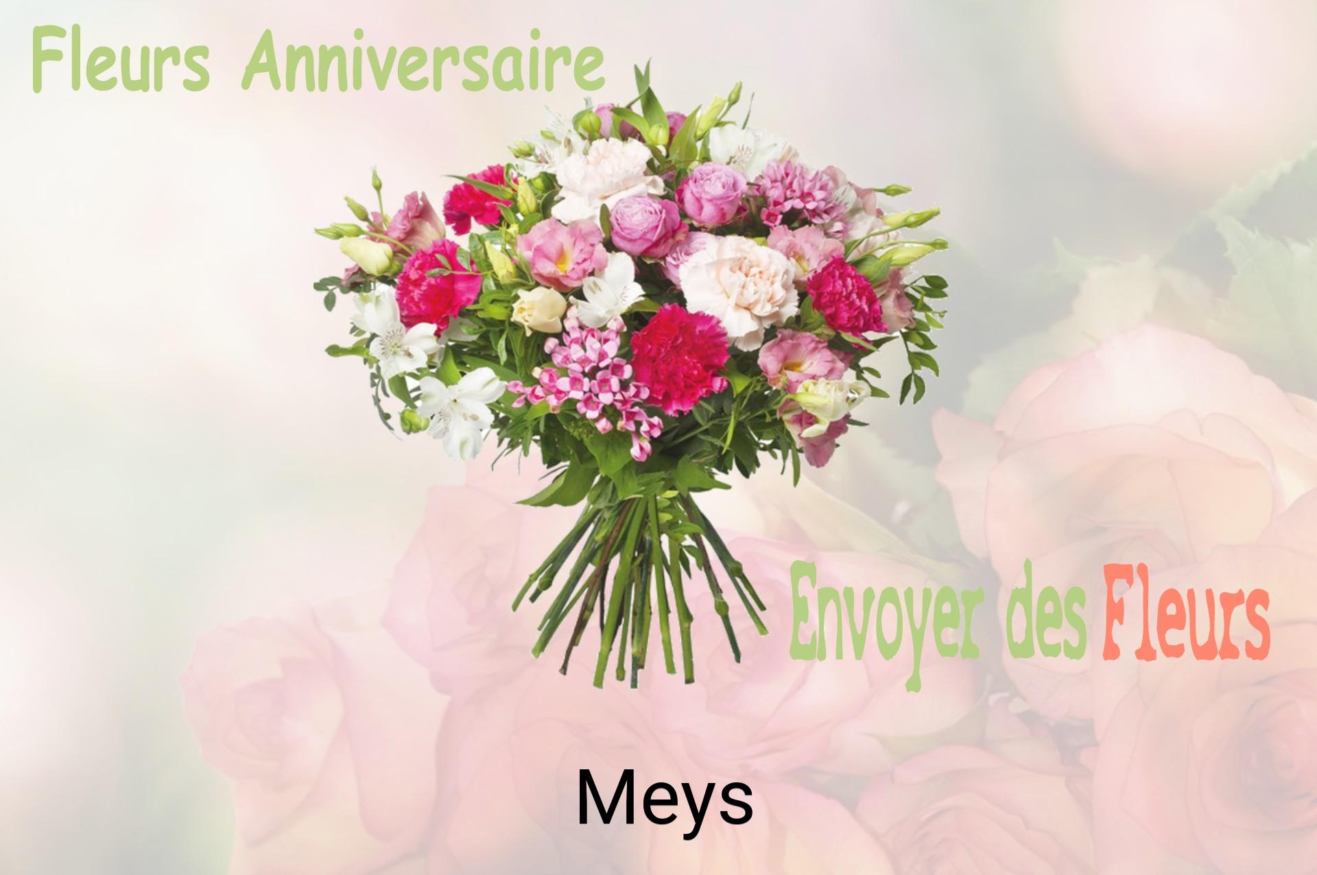 Bouquet de fleurs d’anniversaire livré à Meys