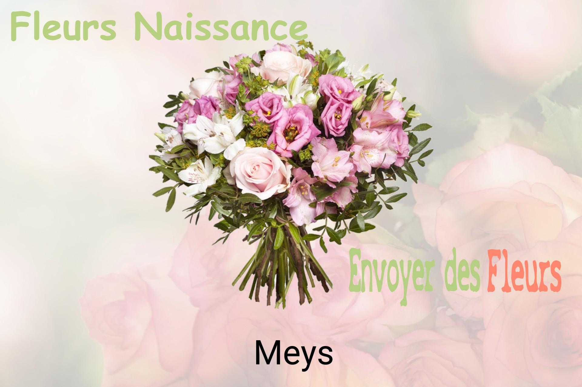 Bouquet de fleurs de naissance livré à Meys